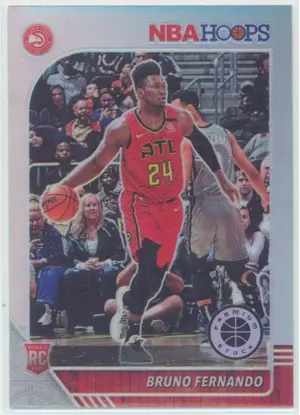 2019-20 Panini NBA Hoops Premium Stock - Bruno Fernando #228 RC Silver Prizm Parallel