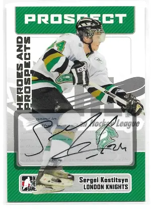 2006-07 ITG Heroes & Prospects Autograph #A-SK Sergei Kostitsyn