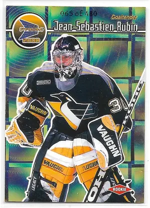 1999-00 Prism Holographic Gold #112 Jean-Sebastien Aubin (065/480)