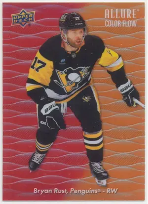 2023-24 ALLURE - BRYAN RUST #CF-7 COLOR FLOW RED/ORANGE