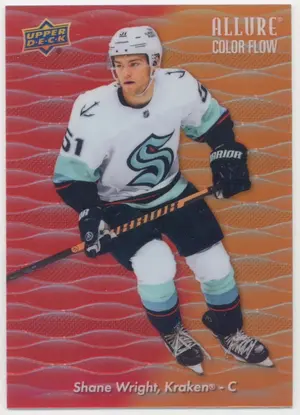 2023-24 ALLURE - SHANE WRIGHT #CF-11 COLOR FLOW RED/ORANGE