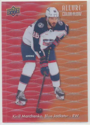 2023-24 ALLURE - KIRILL MARCHENKO #CF-19 COLOR FLOW RED/ORANGE