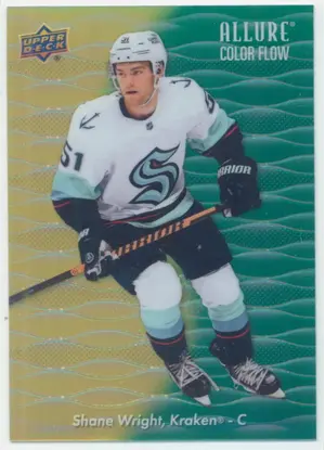 2023-24 ALLURE - SHANE WRIGHT #CF-11 COLOR FLOW YELLOW/GREEN