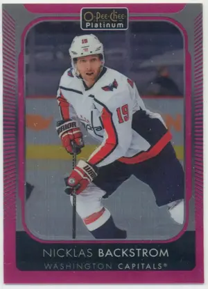 2021-22 O-PEE-CHEE PLATINUM - NICKLAS BACKSTROM #45 MATTE PINK