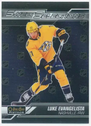 2023-24 O-PEE-CHEE PLATINUM - LUKE EVANGELISTA #SS-7 SWEET SELECTIONS