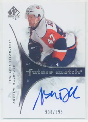 2009-10 SP AUTHENTIC - ANDREW MacDONALD #243 FUTURE WATCH 938/999