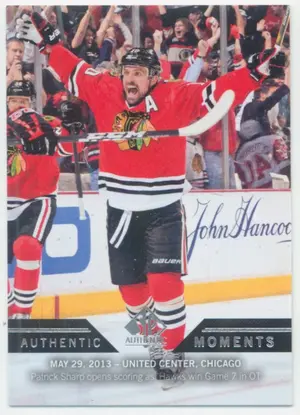 2013-14 SP AUTHENTIC - PATRICK SHARP #159 AUTHENTIC MOMENTS