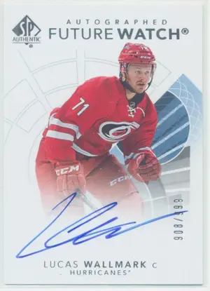 2017-18 SP AUTHENTIC - LUCAS WALLMARK #126 FUTURE WATCH 908/999