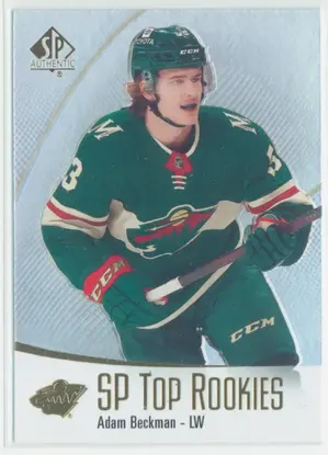 2021-22 SP AUTHENTIC - ADAM BECKMAN #TR-35 SP TOP ROOKIES