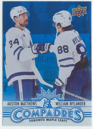 2025-26 UPPER DECK - AUSTON MATTHEWS/WILLIAM NYLANDER #CM-3 COMPADRES