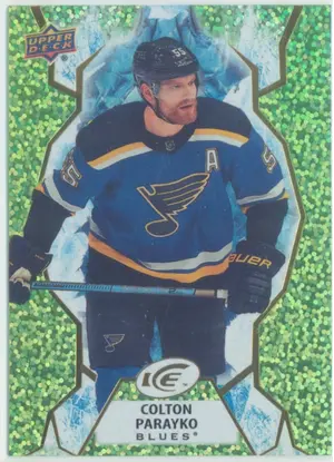 2021-22 UPPER DECK ICE - COLTON PARAYKO #95 GREEN
