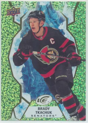2021-22 UPPER DECK ICE - BRADY TKACHUK #99 GREEN