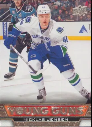 2013-14 UPPER DECK - NICKLAS JENSEN #249 YOUNG GUNS