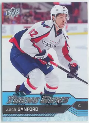 2016-17 UPPER DECK - ZACH SANFORD #215 YOUNG GUNS