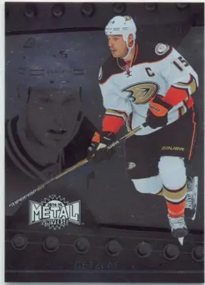 2014-15 FLEER SHOWCASE - RYAN GETZLAF #7 METAL UNIVERSE