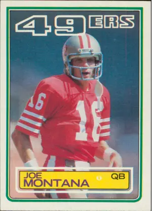 1983 Topps - Joe Montana #169