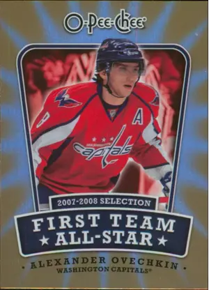 2008-09 O-PEE-CHEE - ALEXANDER OVECHKIN #1ST-AO FIRST TEAM ALL-STAR