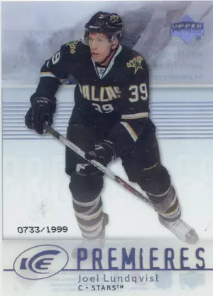 2007-08 ICE - JOEL LUNDQVIST #120 ICE PREMIERES 733/1999