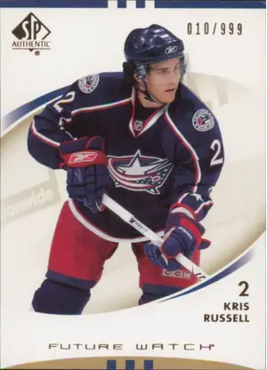 2007-08 SP AUTHENTIC - KRIS RUSSELL #165 FUTURE WATCH 10/999