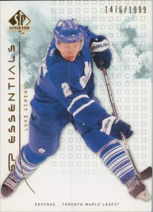 2009-10 SP AUTHENTIC - LUKE SCHENN #124 SP ESSENTIALS 1476/1999