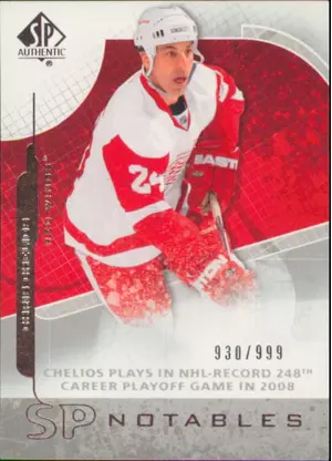 2008-09 SP AUTHENTIC - CHRIS CHELIOS #108 SP NOTABLES 930/999