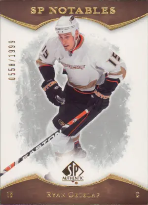 2007-08 SP AUTHENTIC - RYAN GETZLAF #160 SP NOTABLES 558/1999