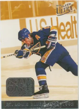 1993-94 FLEER  ULTRA - ADAM OATES #6 CAREER HIGHLIGHTS