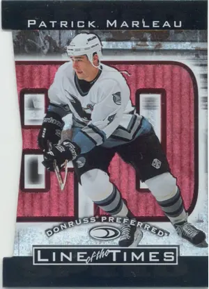 1997-98 DONRUSS PREFERRED - PATRICK MARLEAU #5-C LINE OF THE TIMES 1118/2500