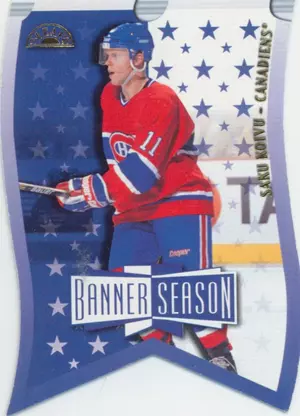 1997-98 LEAF - SAKU KOIVU #15 BANNER SEASON 2501/3500