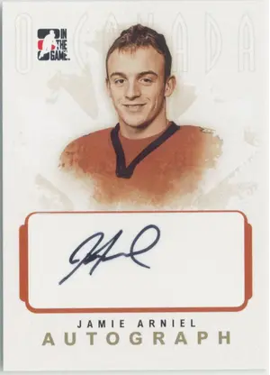 2007-08 IN THE GAME O CANADA - JAMIE ARNIEL #A-JA AUTOGRAPHS