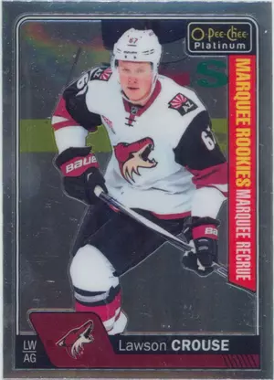 2016-17 O-PEE-CHEE PLATINUM - LAWSON CROUSE #178 MARQUEE ROOKIE