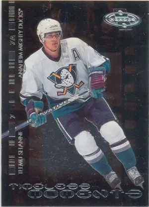 2000-01 UPPER DECK HEROES - TEEMU SELANNE #TM1 TIMELESS MOMENTS