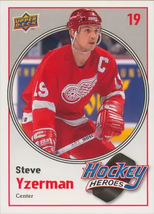 2010-11 UPPER DECK - STEVE YZERMAN #HH4 HOCKEY HEROES