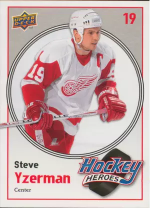 2010-11 UPPER DECK - STEVE YZERMAN #HH1 HOCKEY HEROES