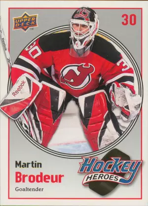 2009-10 UPPER DECK - MARTIN BRODEUR #HH11 HOCKEY HEROES