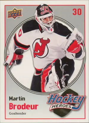 2009-10 UPPER DECK - MARTIN BRODEUR #HH13 HOCKEY HEROES