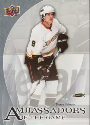 2010-11 UPPER DECK - TEEMU SELANNE #AG-8 AMBASSADORS OF THE GAME