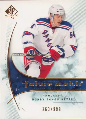 2009-10 SP AUTHENTIC - BOBBY SANGUINETTI #186 FUTURE WATCH 263/999