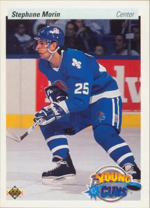 1990-91 UPPER DECK - STEPHANE MORIN #524 YOUNG GUNS