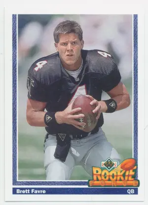 1991 Upper Deck - Brett Favre #647 Rookie Force RC
