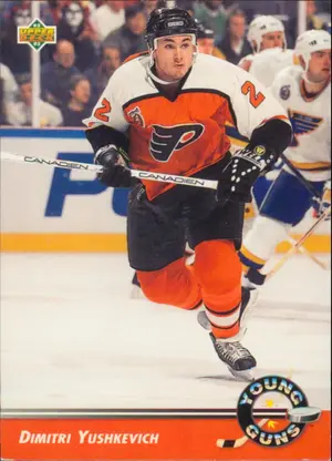 1992-93 UPPER DECK - DIMITRI YUSHKEVICH #570 YOUNG GUNS⚠️