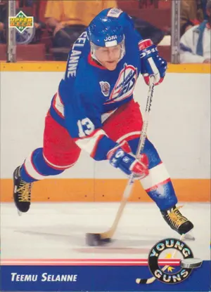 1992-93 UPPER DECK - TEEMU SELANNE #574 YOUNG GUNS
