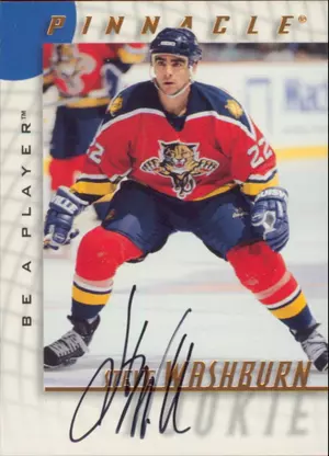 1997-98 BE A PLAYER - STEVE WASHBURN #139 AUTOGRAPHS