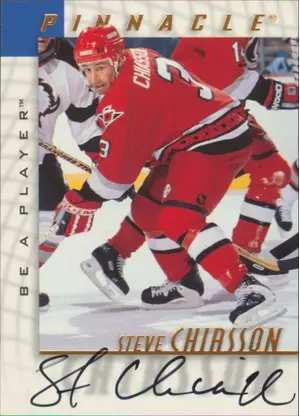 1997-98 BE A PLAYER - STEVE CHIASSON #202 AUTOGRAPHS
