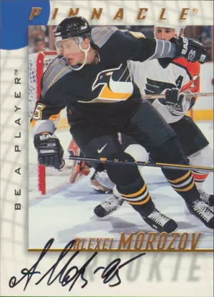 1997-98 BE A PLAYER - ALEXEI MOROZOV #212 AUTOGRAPHS