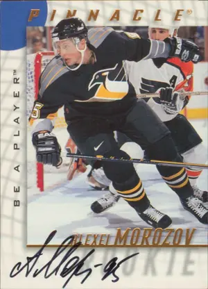 1997-98 BE A PLAYER - ALEXEI MOROZOV #212 AUTOGRAPHS