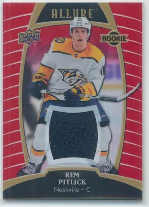 2019-20 ALLURE - REM PITLICK #67 RED RAINBOW JERSEY