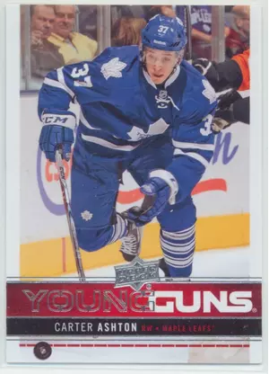 2012-13 UPPER DECK - CARTER ASHTON #247 YOUNG GUNS