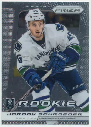 2013-14 PRIZM - JORDAN SCHROEDER #292 ROOKIE