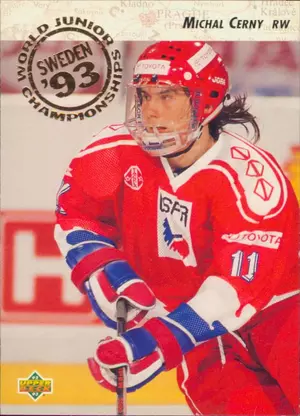 1992-93 UPPER DECK - MICHAL CERNY #603 WORLD JUNIOR CHAMPIONSHIPS RC